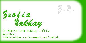 zsofia makkay business card